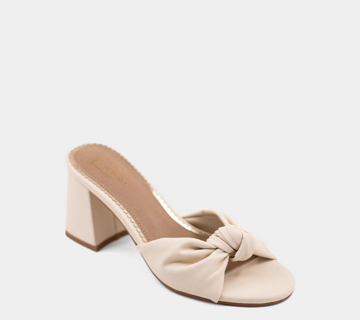 Emily Heeled Sandal, Bone