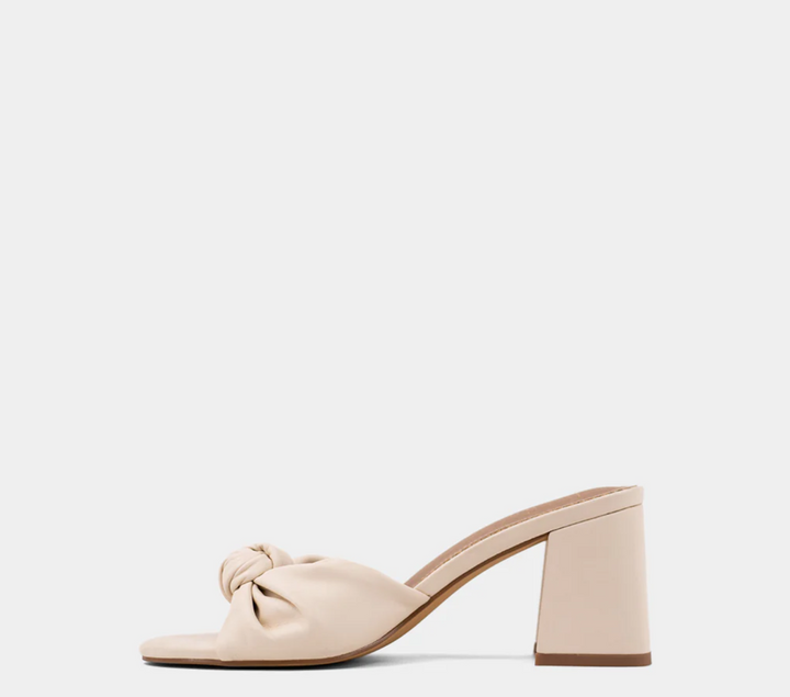 Emily Heeled Sandal, Bone