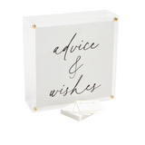 Advice & Whishes Acrylic Letter Box