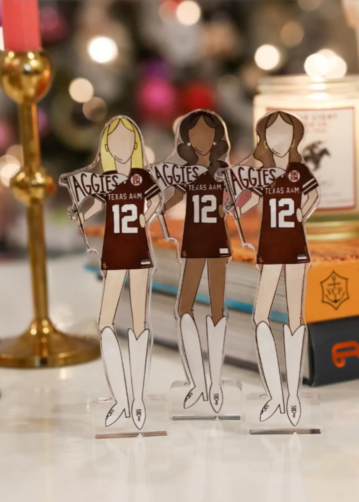 Texas A&M Girls Acrylic Block Shelfie