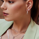 Colette Silver Hoop Earrings