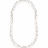 Horizon Chain Layering Necklace, Silver