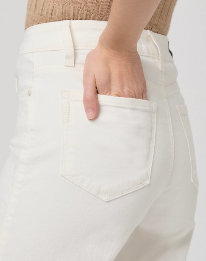 Anessa 31" Wide Leg Jean, Tonal Ecru