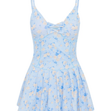 Hubert Floral Active Dress, Whisper Blue
