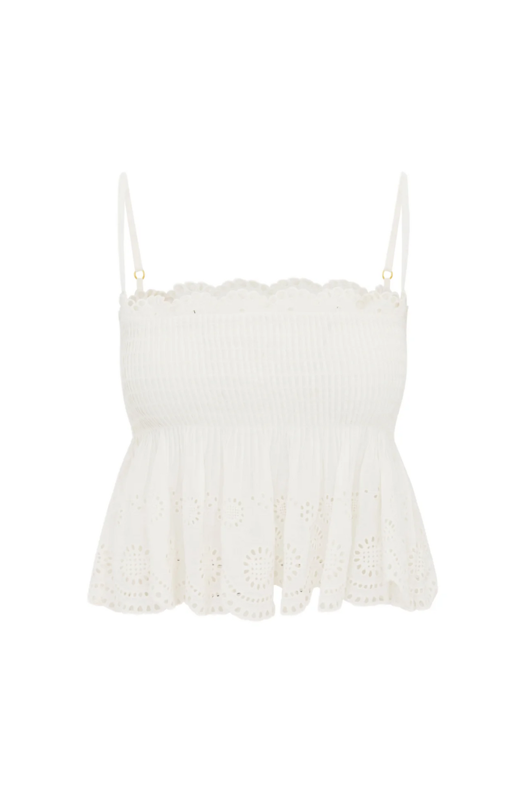 Condie Eyelet Lace Top, Optic White