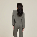 CozyChic Contrast Ribbed Cardigan, Olive Branch