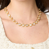 Saratoga Tennis Necklace, Mother of Pearl