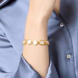 Saratoga Tennis Bracelet, Mother of Pearl
