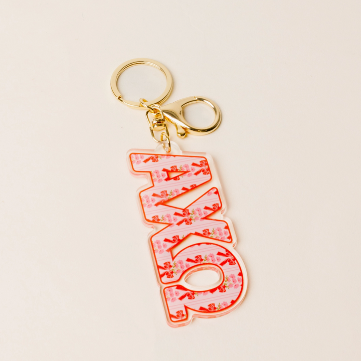 Sorority Oh So Fancy Letter Acrylic Keychain