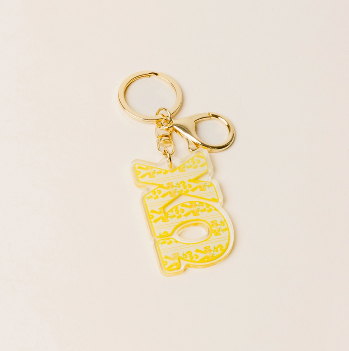 Sorority Oh So Fancy Letter Acrylic Keychain