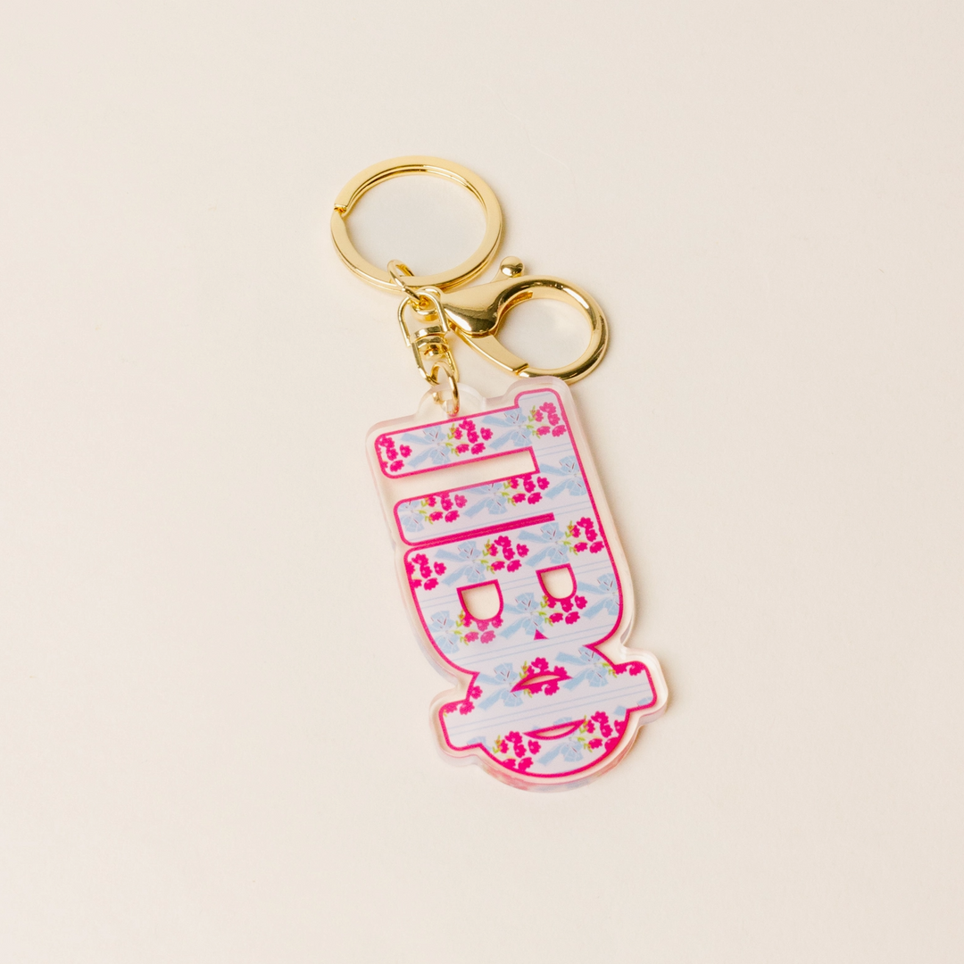 Sorority Oh So Fancy Letter Acrylic Keychain