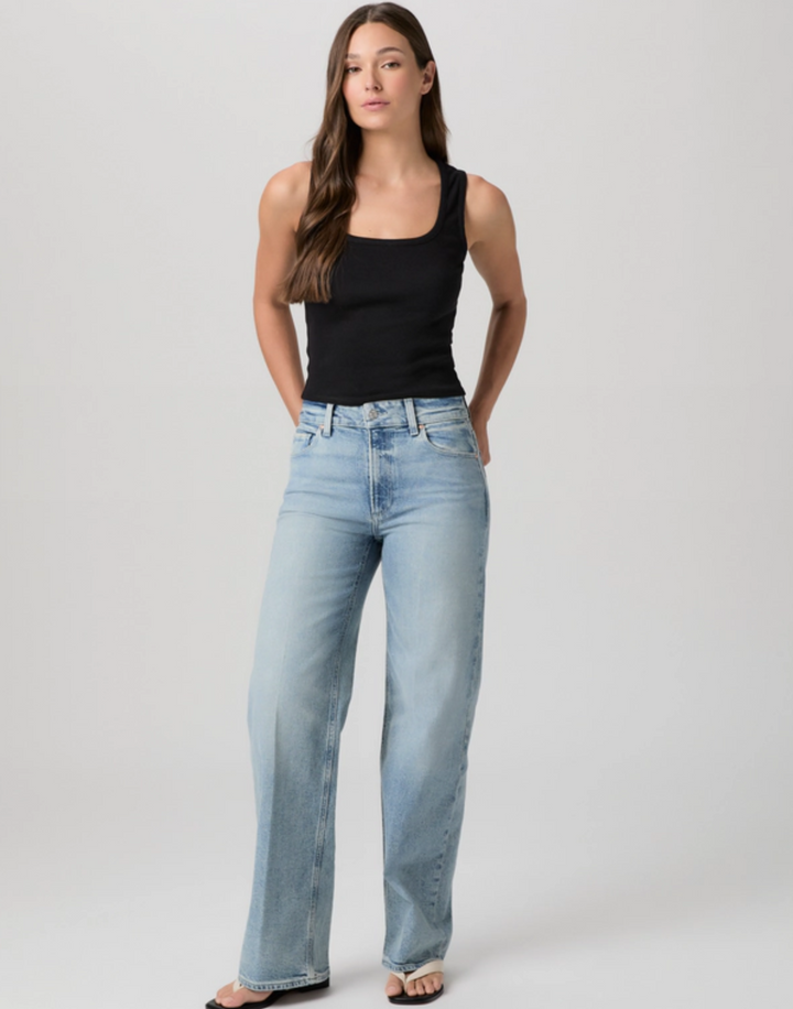 Sasha High Rise Wide Leg 32", Low Key