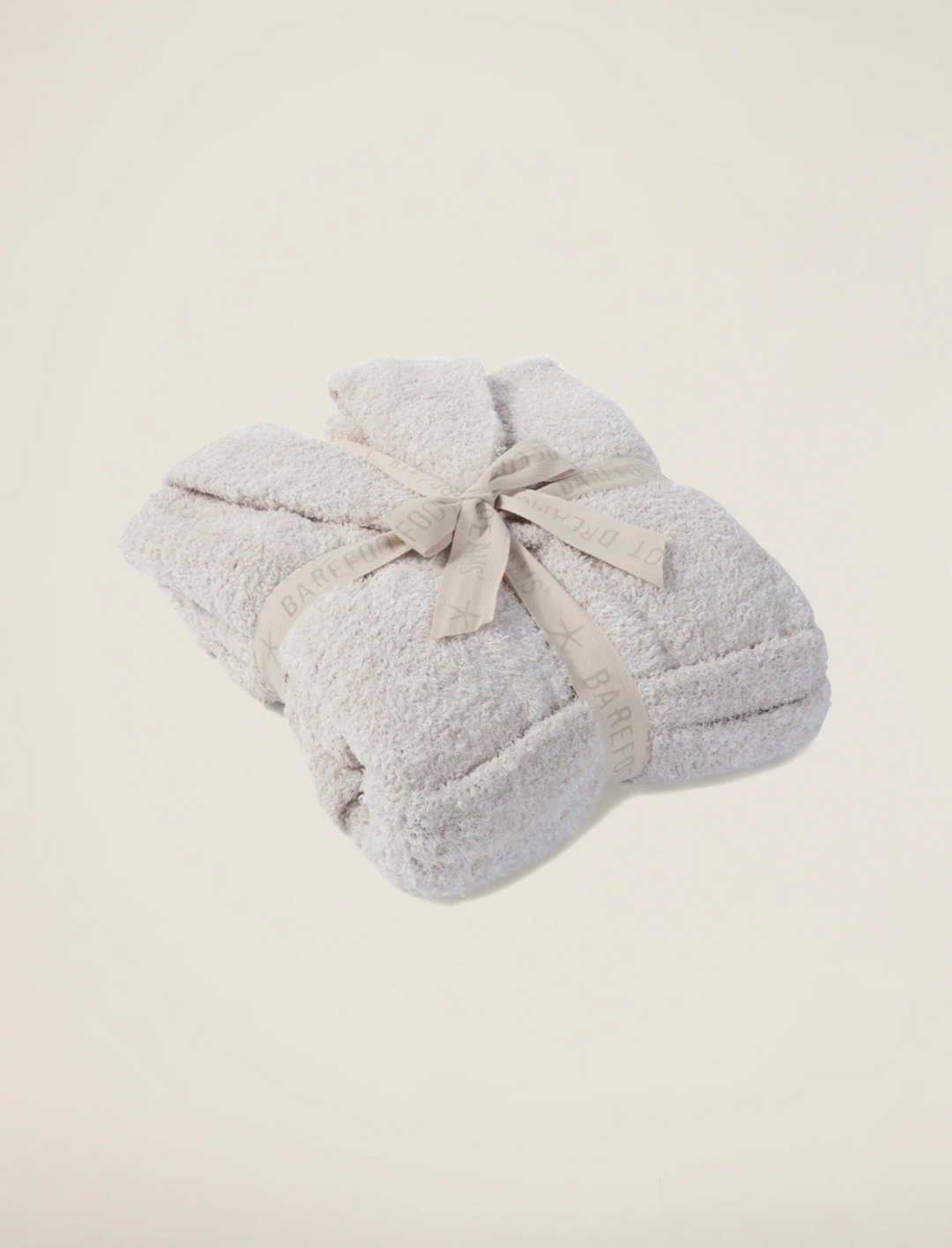 CozyChic Adult Robe, Heathered Stone/White