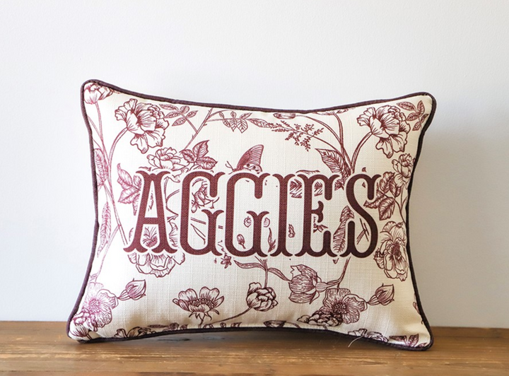 Aggies Toile Pillow