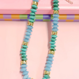 Turquoise Day Dream Beaded Necklace, Turquoise