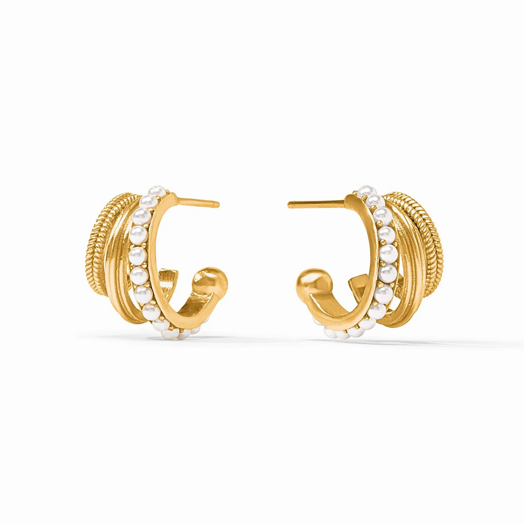 Hydra Triple Hoop, Pearl