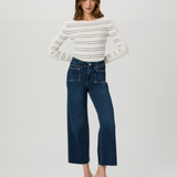 Anessa W/ Set In Pockets + Raw Hem, Amoroso