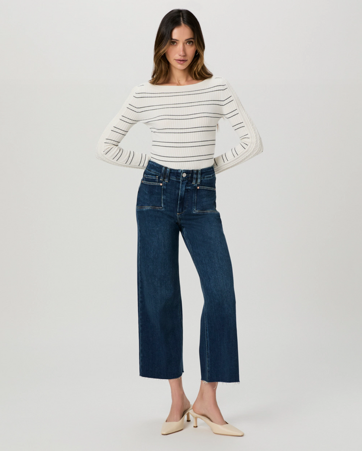 Anessa W/ Set In Pockets + Raw Hem, Amoroso