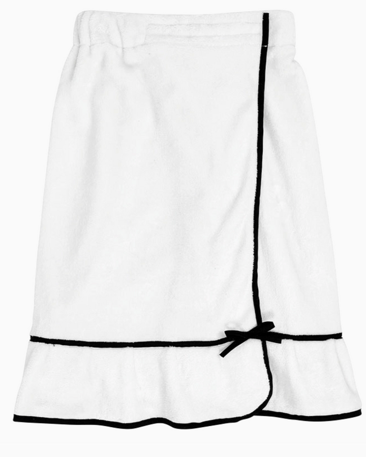 Spa Wrap, Warm White/Black Trim
