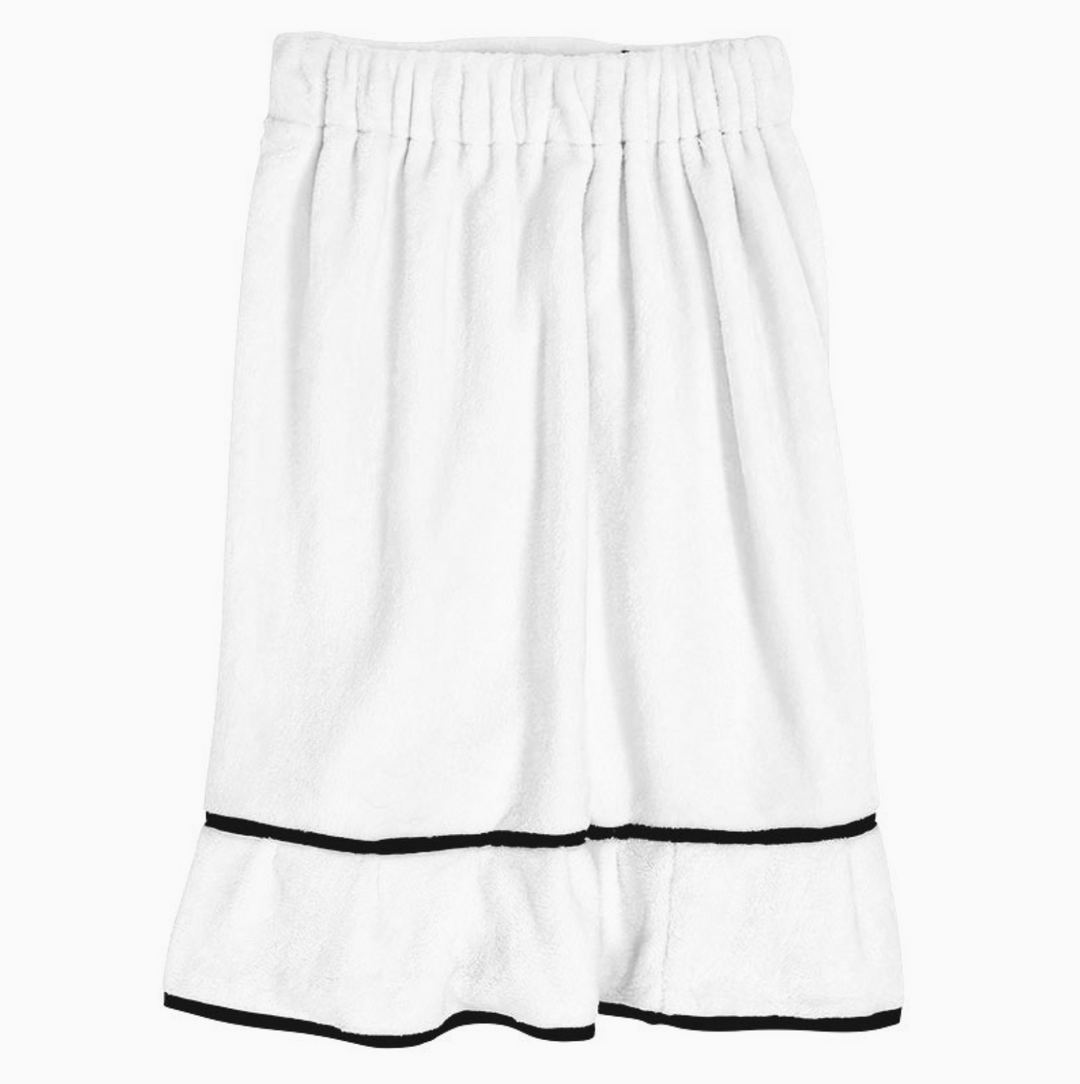 Spa Wrap, Warm White/Black Trim