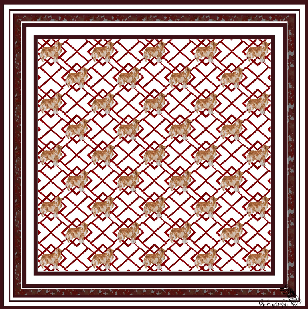 Maroon Collie Scarf