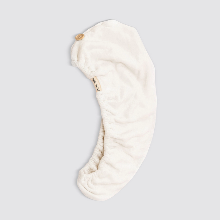 Quick Dry Hair Towel Turban, Ivory
