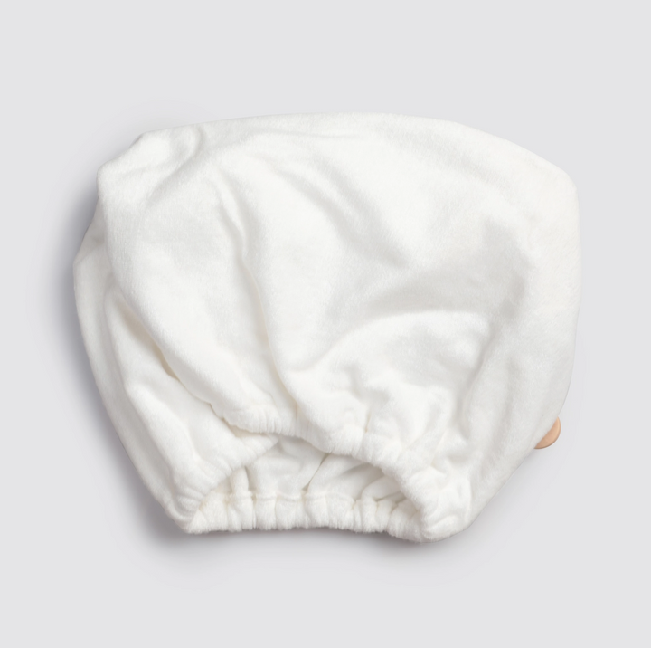 Quick Dry Hair Towel Turban, Ivory