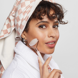Extra Large Quick Dry Hair Towel Wrap, Terracotta Checker