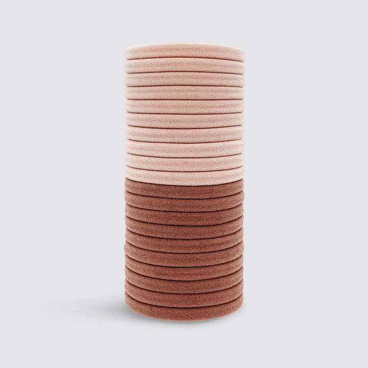 Eco-Friendly Nylon Elastics 20pc Set, Blush