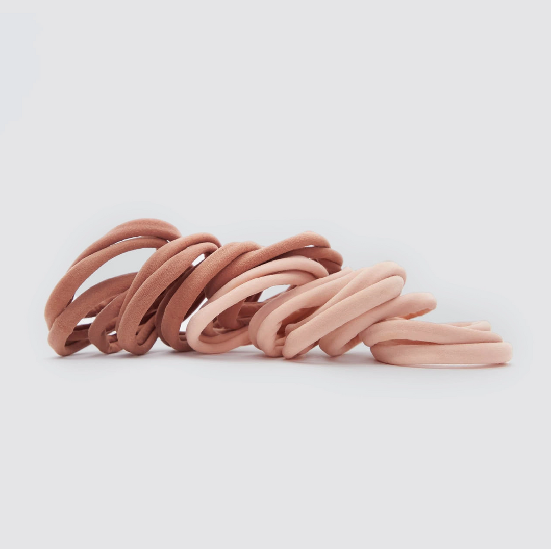 Eco-Friendly Nylon Elastics 20pc Set, Blush