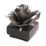 Rose Box w/ Forged Rose Atop, Nickle