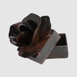 Rose Box w/ Forged Rose Atop, Iron