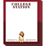 College Station Coordinates Maroon Collie Short Stack Pad