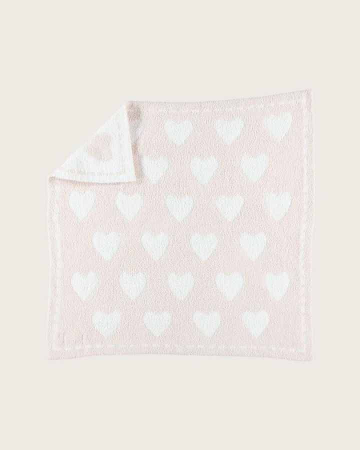 CozyChic® Dream Receiving Blanket, Pink-White Hearts
