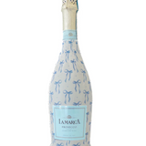 Grandmilleenial Blue Bows Bottle Wrap, La Marca Edition