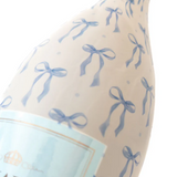 Grandmilleenial Blue Bows Bottle Wrap, La Marca Edition
