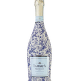 Grandmilleenial Blue Floral Bottle Wrap, La Marca Edition