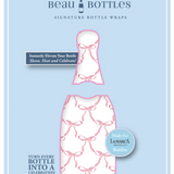 Grandmilleenial Pink Bows Bottle Wrap, La Marca Edition