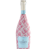 Grandmillenial Pink Floral Bottle Wrap, La Marca Edition