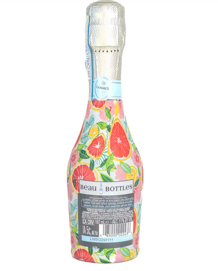 Preppy Grapefruits Bottle Wrap, Mini La Marca Edition