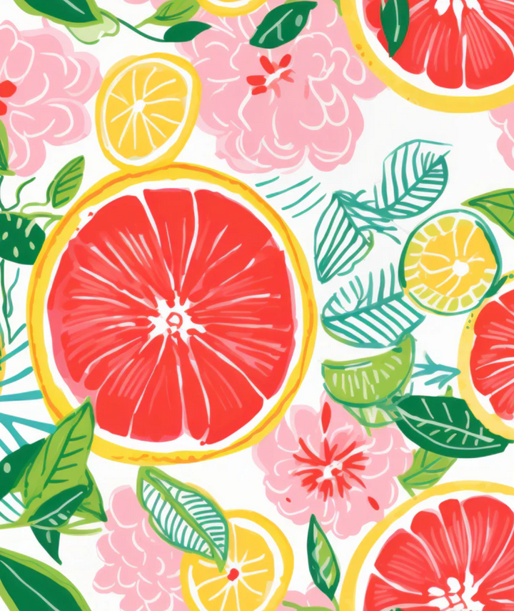 Preppy Grapefruits Bottle Wrap, Mini La Marca Edition