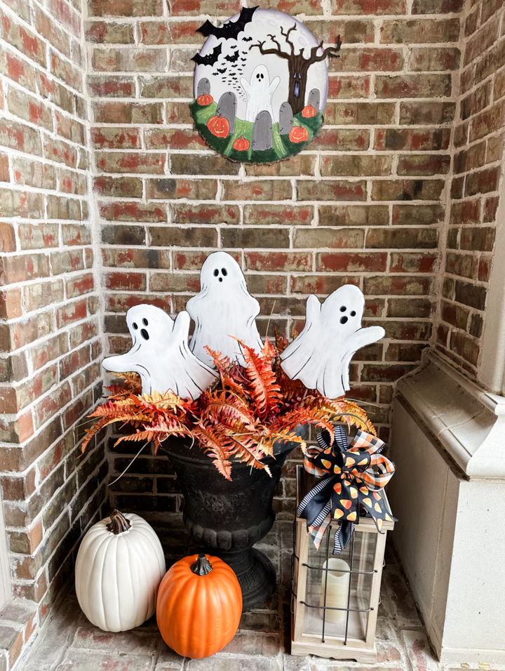 Lined Ghost Set of 3