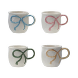 Stoneware Mug with Bow Handle, 18oz