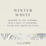 Winter White Small Boxed Crackle Glass Candle