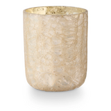 Winter White Small Boxed Crackle Glass Candle