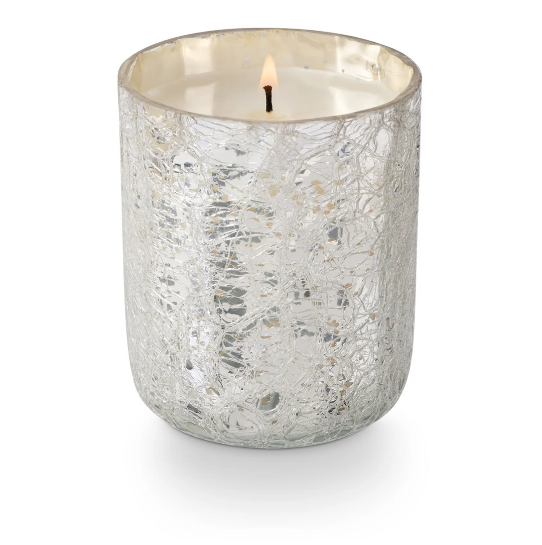 Balsam & Cedar Small Boxed Crackle Glass Candle