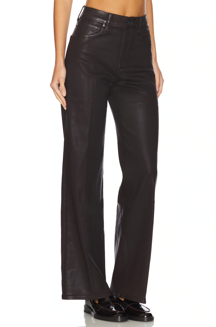 Sasha 32" Wide Leg Jean, Chicory Coffee Luxe Coating