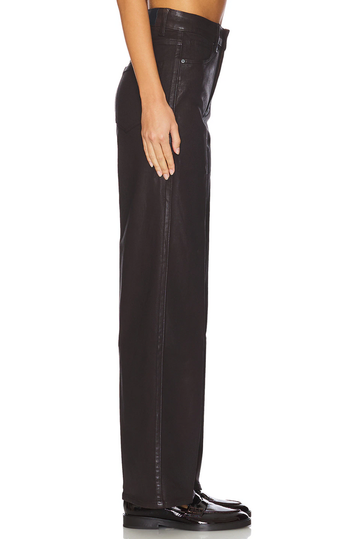 Sasha 32" Wide Leg Jean, Chicory Coffee Luxe Coating