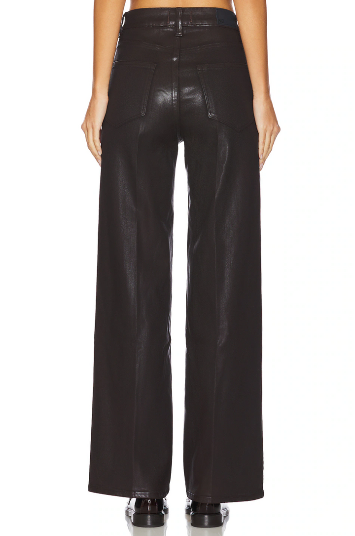Sasha 32" Wide Leg Jean, Chicory Coffee Luxe Coating