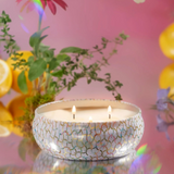 Wildflowers 3 Wick Tin